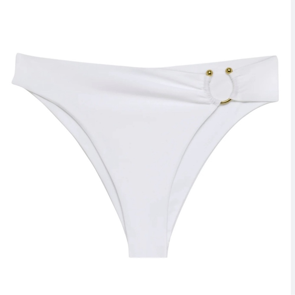Jade Swim White Demi Bottom (Large)